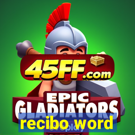 recibo word